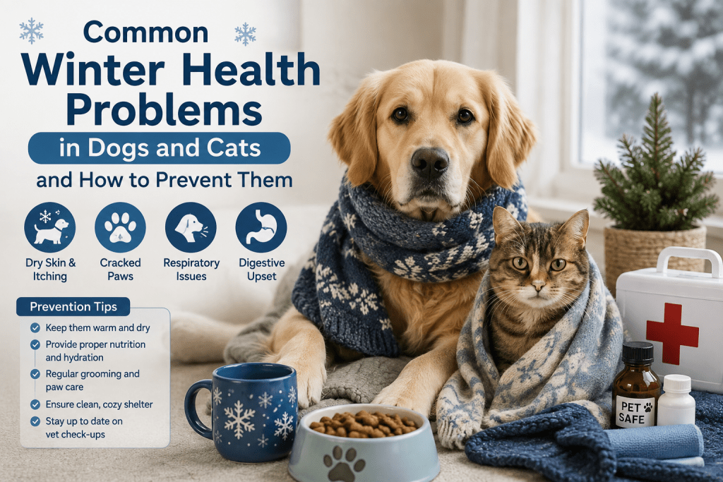 Common Winter Health Problems in Dogs and Cats