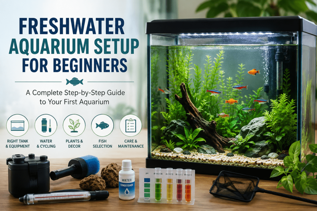 Learn how to set up a freshwater aquarium for beginners